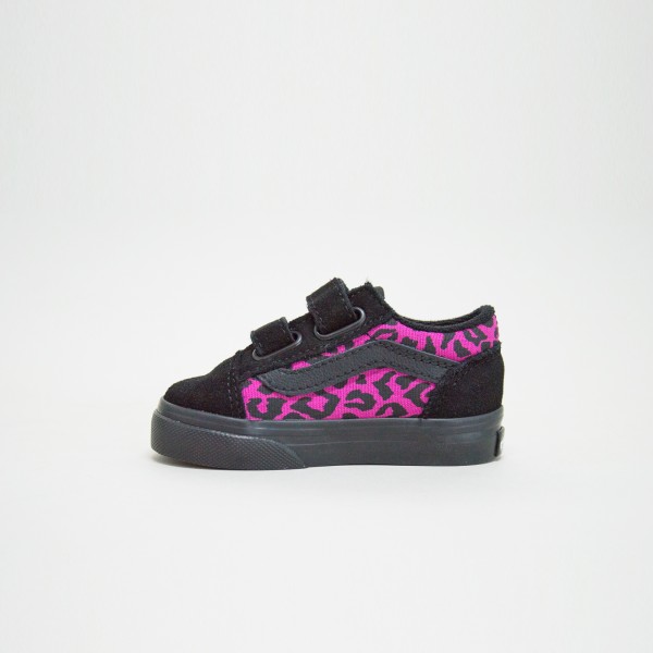Vans Old Skool Leopard Βρεφικο Παπουτσι Μαυρο - Φουξ