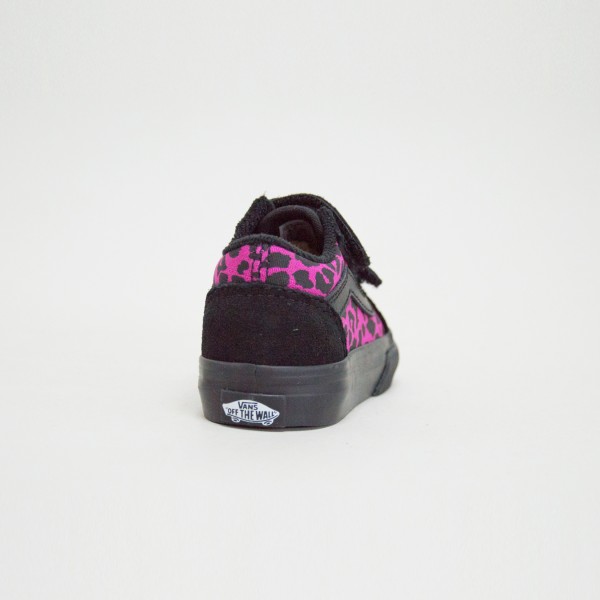 Vans Old Skool Leopard Βρεφικο Παπουτσι Μαυρο - Φουξ