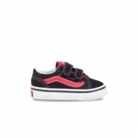 Vans Old Skool Suede Βρεφικο Παπουτσι Μαυρο - Κοκκινο