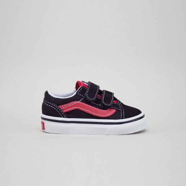Vans Old Skool Suede Βρεφικο Παπουτσι Μαυρο - Κοκκινο