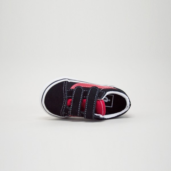 Vans Old Skool Suede Βρεφικο Παπουτσι Μαυρο - Κοκκινο