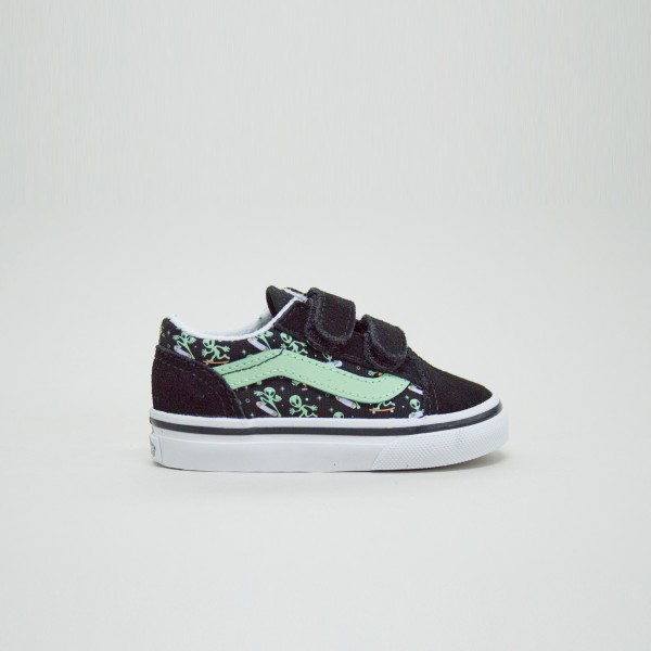 Vans Old Skool Classic Aliens Βρεφικο Παπουτσι Μαυρο