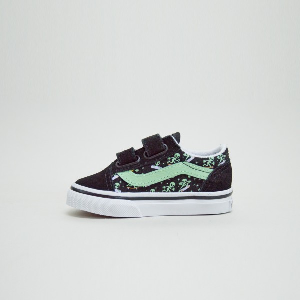Vans Old Skool Classic Aliens Βρεφικο Παπουτσι Μαυρο