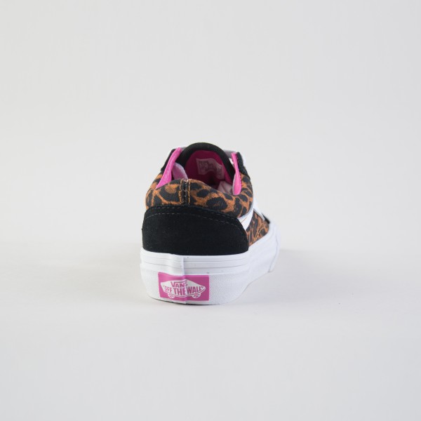 Vans Off The Wall Old Skool SideStripe Leopard Παιδικο Παπουτσι Μαυρο - Καφε