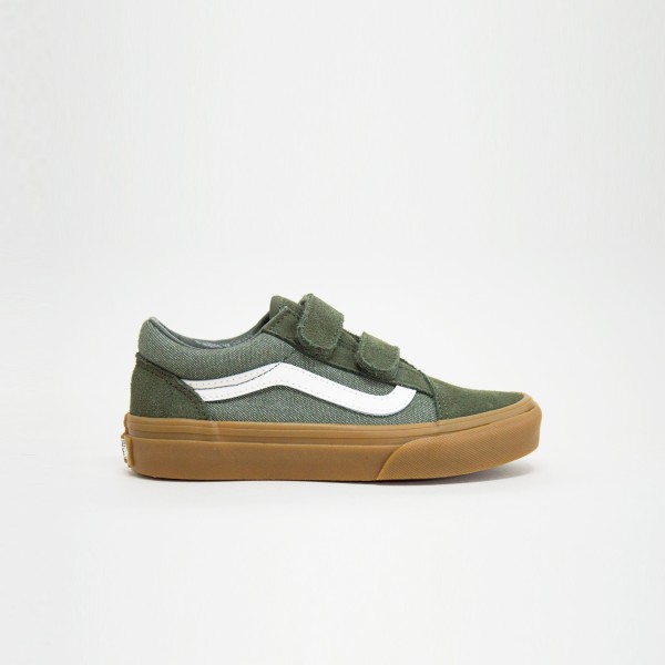 Vans Old Skool Classic Jean Παιδικο Παπουτσι Χακι