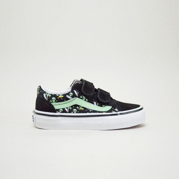 Vans Old Skool V Sneakers Alien Prints Παιδικο Παπουτσι Μαυρο