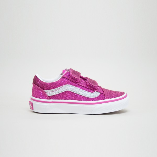 Vans Old Skool Glitter Παιδικο Παπουτσι Φουξ