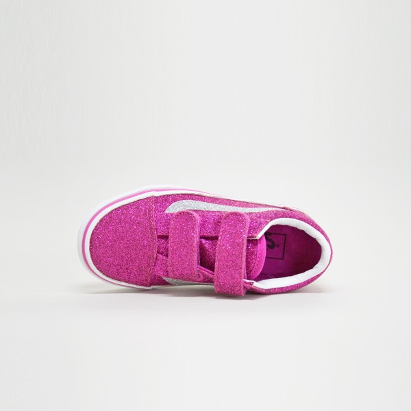 Vans Old Skool Glitter Παιδικο Παπουτσι Φουξ