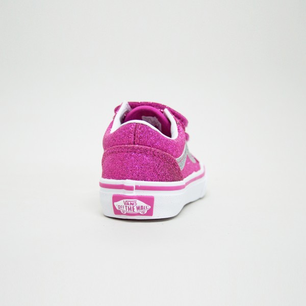 Vans Old Skool Glitter Παιδικο Παπουτσι Φουξ