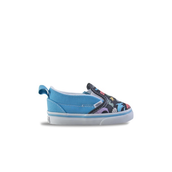 Vans Slip On V Glow Ocean Prints Βρεφικο Παπουτσι Μπλε - Μαυρο