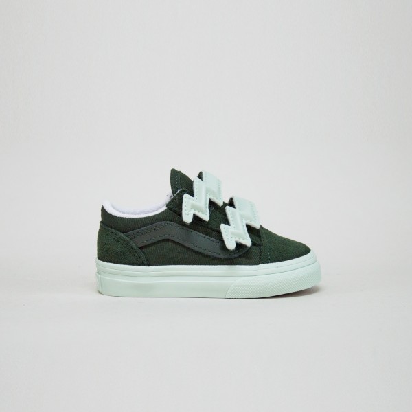 Vans Off The Wall Old Skool V Bold Strap Βρεφικο Παπουτσι Πρασινο