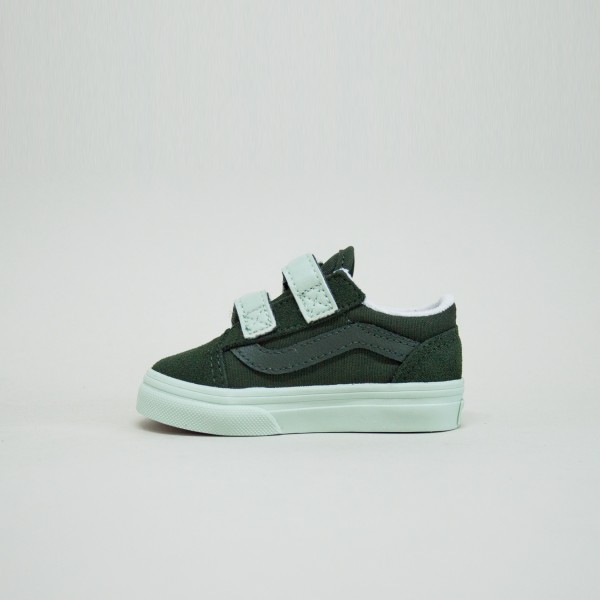 Vans Off The Wall Old Skool V Bold Strap Βρεφικο Παπουτσι Πρασινο