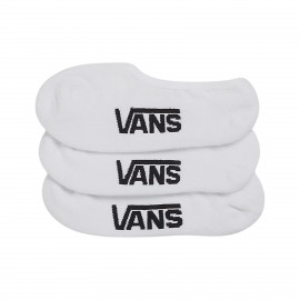 Vans Off The Wall Classic No Show 3 Ζευγη Unisex Καλτσες Λευκες