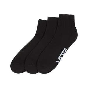 Vans Off The Wall Classic Ankle 3 Ζευγη Unisex Καλτσες Μαυρες