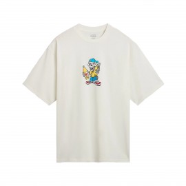 Vans Off The Wall Reggie Graphic Crew Neck Ανδρικη Μπλουζα Λευκο
