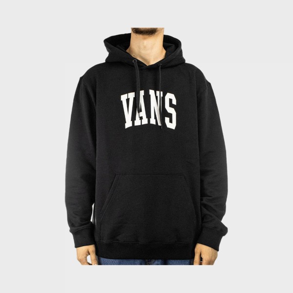 Vans Off The Wall Arched Chest Logo Hooded Ανδρικο Φουτερ Μαυρο