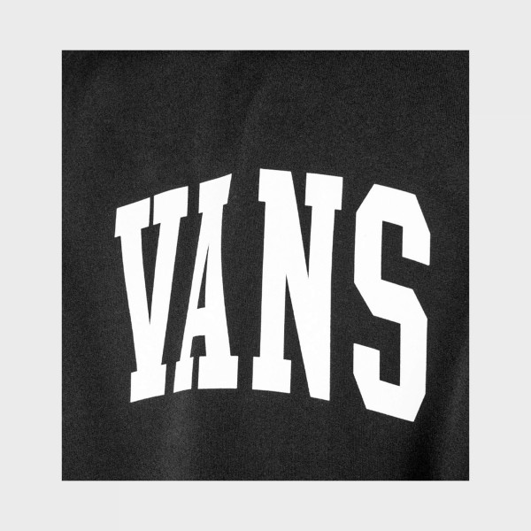 Vans Off The Wall Arched Chest Logo Hooded Ανδρικο Φουτερ Μαυρο