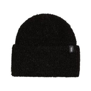 Vans Newton Boucle Cuff Logo Unisex Σκουφος Μαυρο