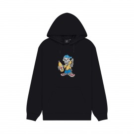 Vans Off The Wall Reggie Graphic Loose Hooded Ανδρικο Φουτερ Μαυρο