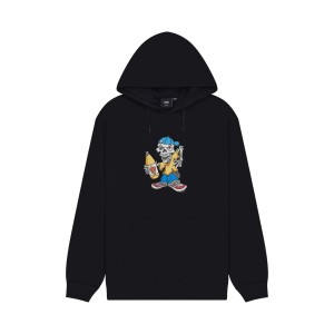 Vans Off The Wall Reggie Graphic Loose Hooded Ανδρικο Φουτερ Μαυρο