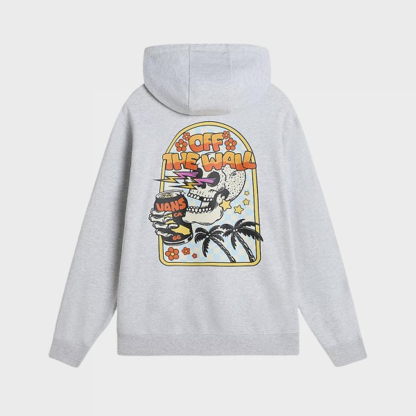 Vans Off The Wall Bouya Graphic Pullover Hooded Ανδρικο Φουτερ Γκρι