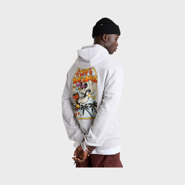 Vans Off The Wall Bouya Graphic Pullover Hooded Ανδρικο Φουτερ Γκρι