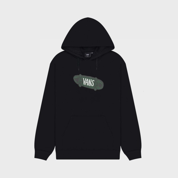 Vans Off The Wall Skater Graphic Hooded Ανδρικο Φουτερ Μαυρο