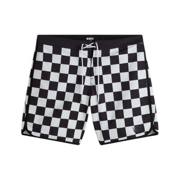 Vans Off The Wall MTE Everride Scalloped AOP Boardshorts Ανδρικο Μαγιο Λευκο - Μαυρο