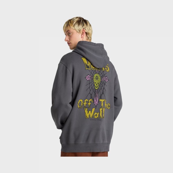 Vans Off The Wall Legacy Graphics Hooded Ανδρικο Φουτερ Γκρι