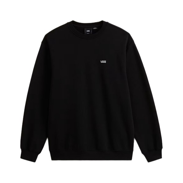 Vans Left Chest Logo II Crew Neck Unisex Φουτερ Μαυρη