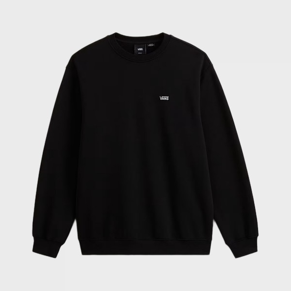 Vans Left Chest Logo II Crew Neck Unisex Φουτερ Μαυρη