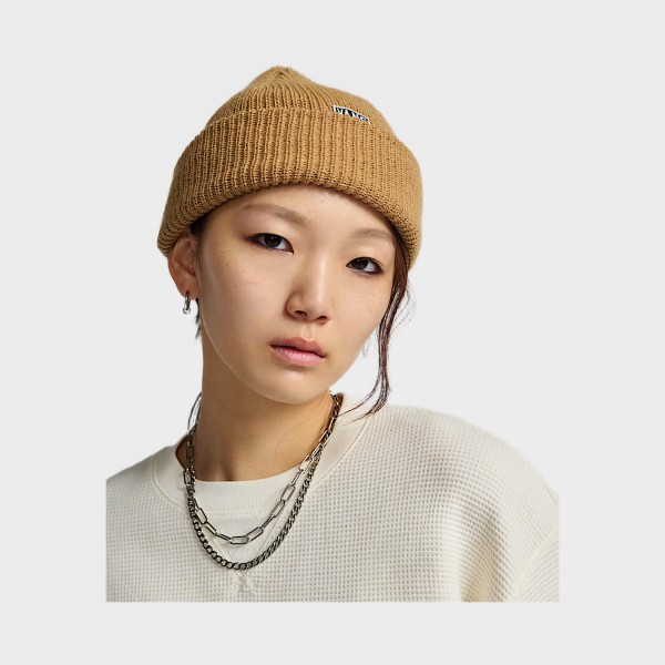Vans Hex Patch Cuff Unisex Σκουφος Μπεζ