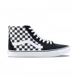 Vans Sk8 Hi Checkboard Ανδρικο Παπουτσι Μαυρο - Λευκο