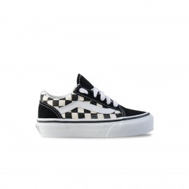 Vans Old Skool Primary Check Παιδικο Παπουτσι Μαυρο -Λευκο