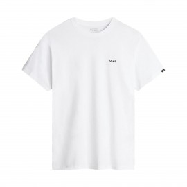 Vans Off The Wall Left Chest Logo Unisex Μπλουζα Λευκη