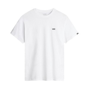 Vans Off The Wall Left Chest Logo Unisex Μπλουζα Λευκη