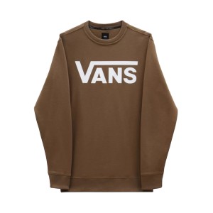 Vans Classics Crew Neck II Fleece Big Logo Ανδρικη Φουτερ Καφε