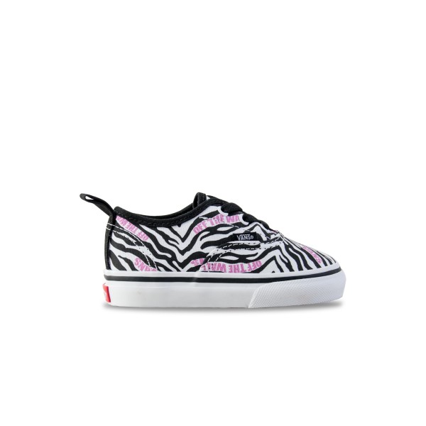Vans Authentic Elastic Lace Zebra Βρεφικο Παπουτσι Πολυχρωμο