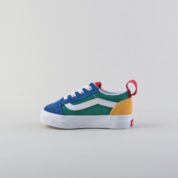 Vans Old Skool Elastic Lace Suede Βρεφικο Παπουτσι Πολυχρωμο