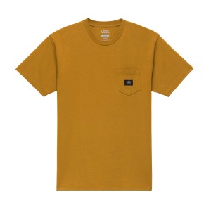 Vans Classics Woven Patch Pocket Logo Ανδρικη Μπλουζα Μουσταρδι