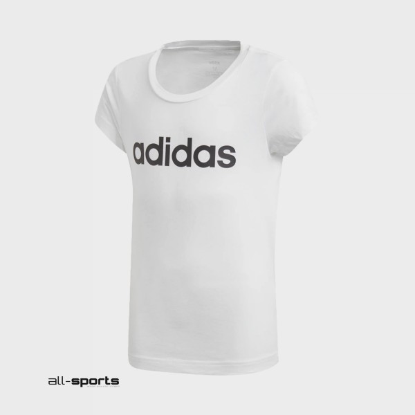 Adidas Essentials Linear Παιδικη Μπλουζα Λευκη