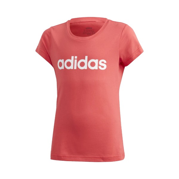 Adidas Essentials Linear Tee T-Shirt Ροζ