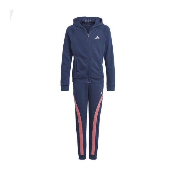 Adidas Bold Hooded Track Suit Μπλε - Ροζ