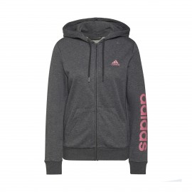 Adidas Essentials Logo Ζακετα Γκρι