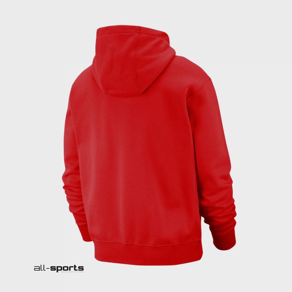 Nike Sportswear Club Fleece Full Zip Κοκκινο