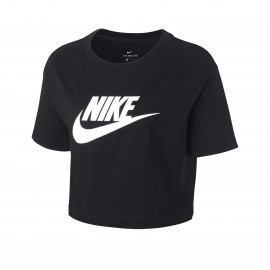 Nike Sportswear Essential Crop Top Μαυρο