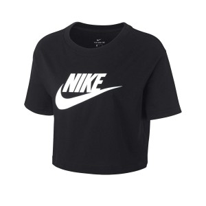 Nike Sportswear Essential Crop Top Μαυρο