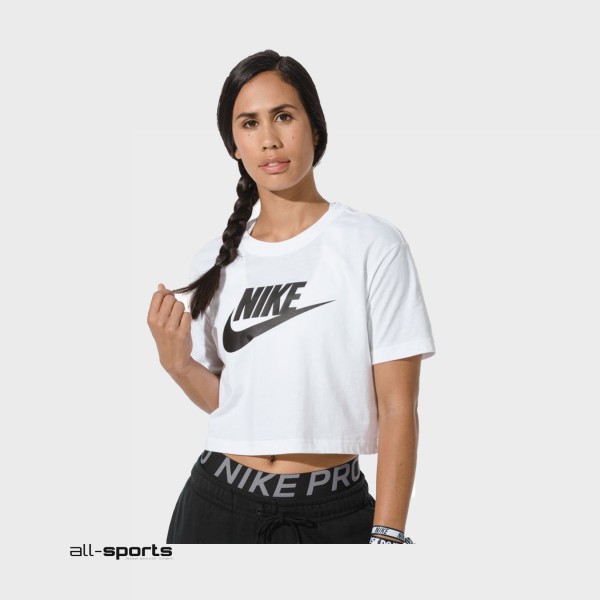 Nike Sportswear Essential Crop Top Λευκο