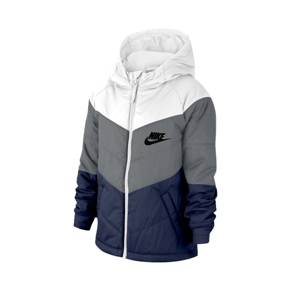 Nike Sportswear Jacket Παιδικο Λευκο - Γκρι - Μπλε