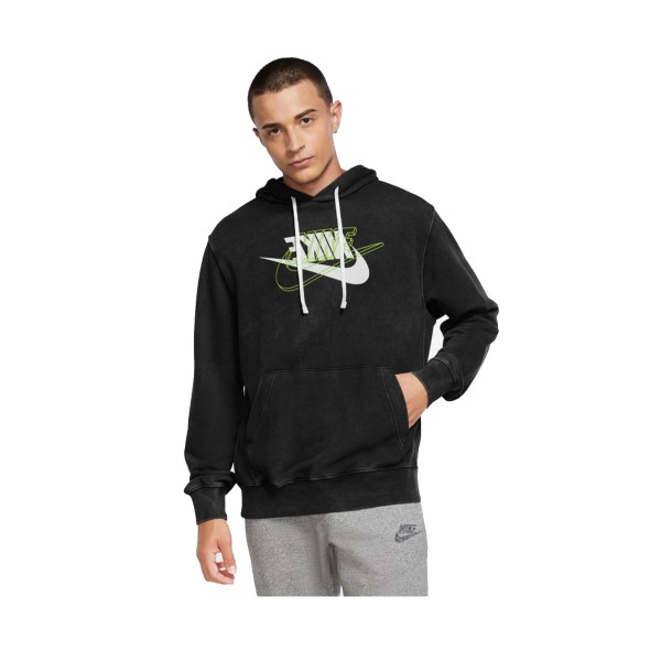 Nike Sportswear French Terry Pullover Hoodie Μαυρο